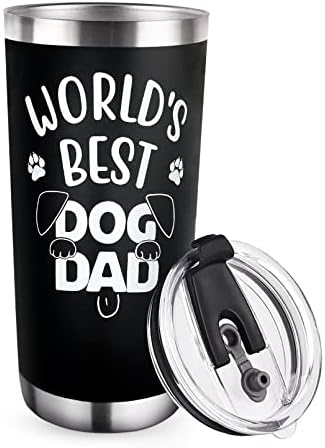 ZZKOL 20 OZ הטוב ביותר בעולם הכלב אבא ואקום כפול קיר כוס מבודד עם מכסה, כוס קפה נירוסטה מפלדת נירוסטה יום יום הולדת