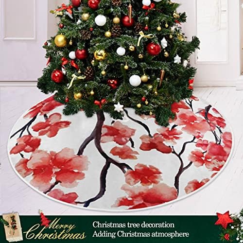 חצאית עץ חג המולד של Oarencol Retro Red Dergy חצאית עץ חג המולד 36 אינץ 'מפלגת חג חג המולד