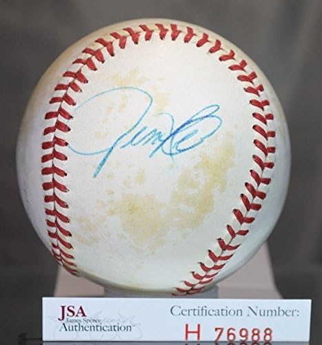 ג'ים רייס חתום על JSA מקפייל מקפייל אותנטי של ליגה אמריקאית חתימה בבייסבול - כדורי חתימה