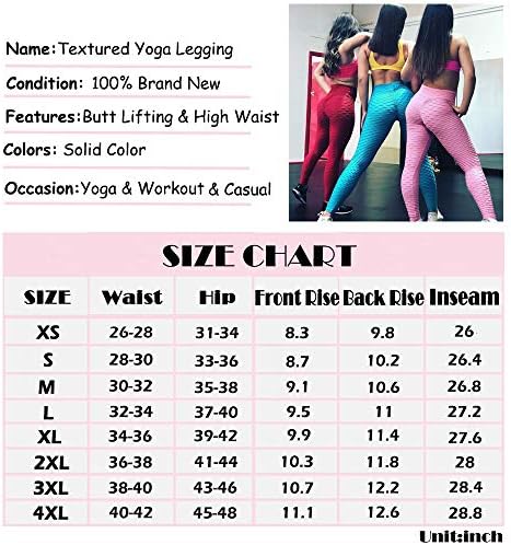 Seasum Scrunch אימון חותלות חותלות מותניים גבוהות לנשים הרמת מכנסי יוגה