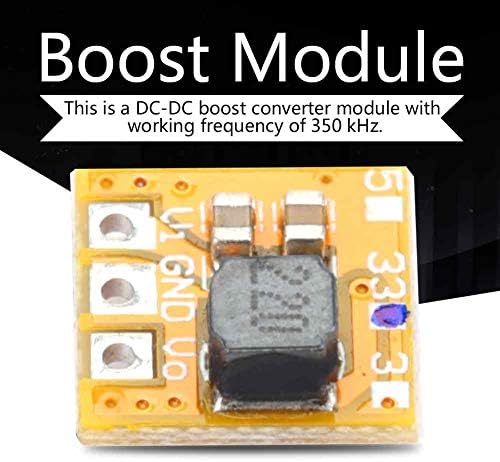 500mA DC-DC Boost Converter Converter מתח מדרגה מודול 3.3 וולט, ללא סיכות; 3.3 וולט, עבור AA, מכשירים המונעים על סוללות