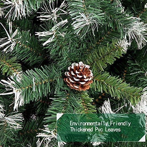 עץ חג המולד המלאכותי של DLPY 5ft פרימיום, עם חרוט אורן אשוח רגלי מתכת מוצקה רגליים מוצקות ידידותיות לסביבה לא מוארת