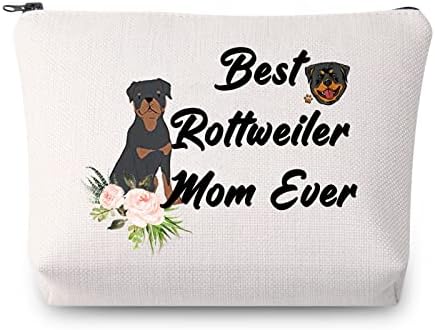 ג ' יטאפ רוטווילר אמא מתנה רוטווילר תיק קוסמטי הטוב ביותר רוטווילר אמא אי פעם איפור תיק רוטווילר רוטי אמא גור אמא כלב
