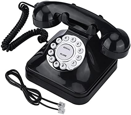 PDGJG סגנון רטרו וינטג 'טלפון עתיק מספרי קו קווי אחסון חיוג חיוג רטרו טלפון קווי קווי