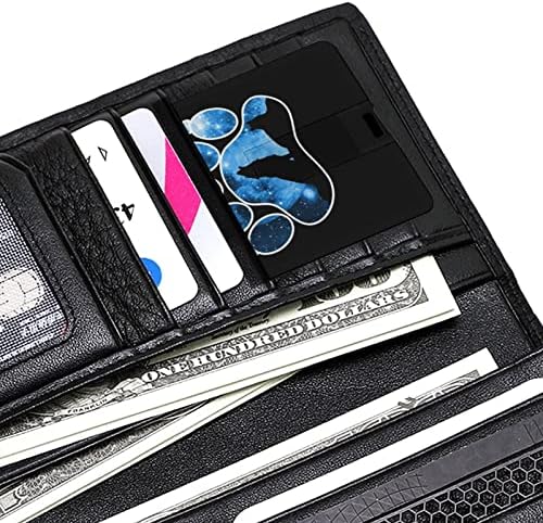 פאו גלקסי לילה וולף כרטיס אשראי USB כונני פלאש בהתאמה אישית מזיכרון מקל מפתח מתנות תאגידיות ומתנות לקידום מכירות 32