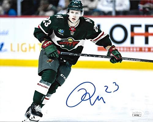 מרקו רוסי חתם על מינסוטה פראי 8x10 חתימה עם חתימה 4 JSA - תמונות NHL עם חתימה