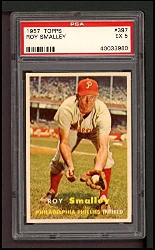 1957 Topps 397 Roy Smalley Philadelphia Phillies PSA PSA 5.00 Phillies