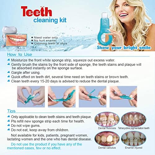 ערכת הלבנת שיניים, טיפול בהיגיינת הפה מתאימה לשיניים צהובות, כתמי עשן, שיניים שחורות מסלקות ביעילות כתמים עקשניים